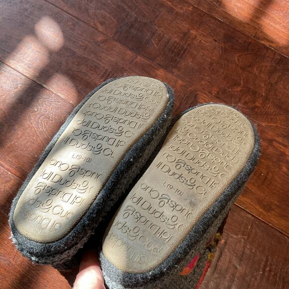 Cuddl Duds Fleece Lined Ankle Bootie Slippers Foam Insole Sz 9-10 - Picture 4 of 4